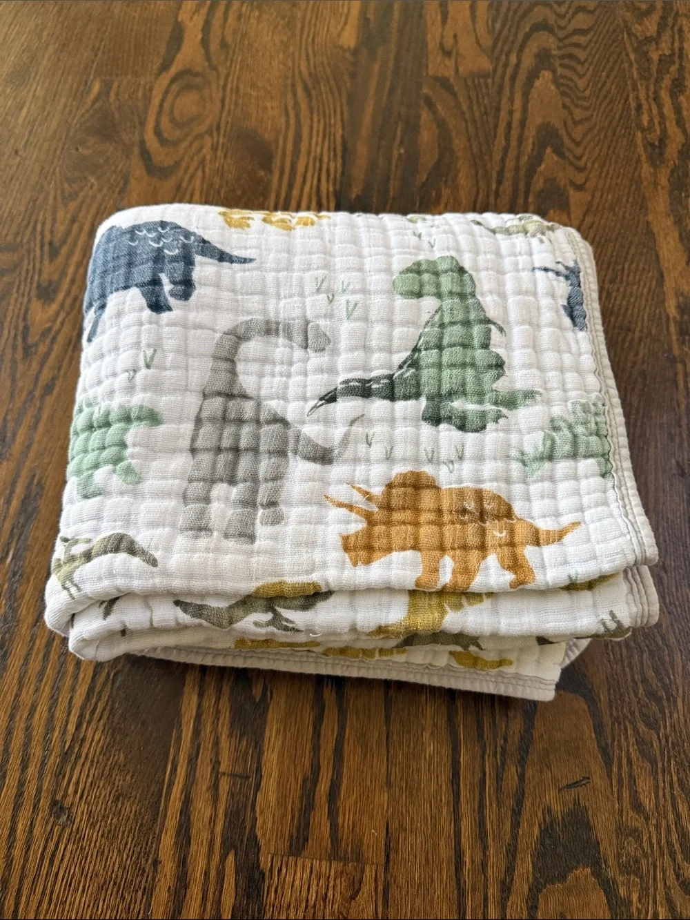 Little Unicorn Original Cotton Muslin Quilt - Dino Friends